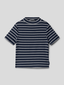 T-Shirt mit Streifenmuster von Tom Tailor Blau / Türkis - 29