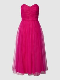 Cocktailjurk met plooien van LACE & BEADS Roze - 36