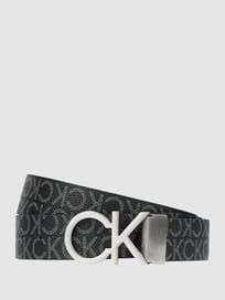 Wendegürtel mit Logo-Muster  von CK Calvin Klein Grau / Schwarz - 5