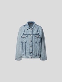 Jeansjacke mit Pattentaschen von Nina Ricci Blau / Türkis - 17