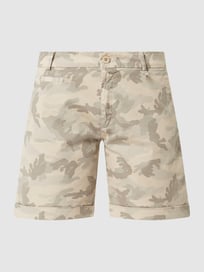 Curve fit chino met camouflage-patroon, model 'Jacqueline'  van Mason's Wit - 29