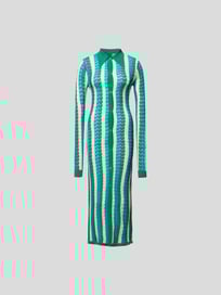Strickkleid mit Streifenmuster von Dodo bar Or Blau / Türkis - 16