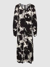 Blousejurk met all-over motief van Fransa Grijs / zwart - 37