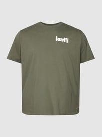 PLUS SIZE T-Shirt mit Label-Print Modell 'RELAXED FIT TEE' von Levi’s® Big & Tall Grün - 19