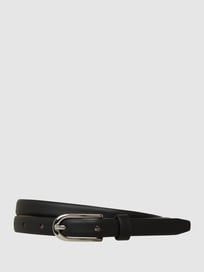 Gürtel aus Leder von Weinmann Grau / Schwarz - 46