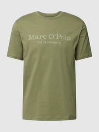 T-Shirt mit Label-Print von Marc O'Polo Grün - 39