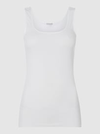 Onderhemd van katoen - naadloos, model 'Cotton Seamless' van Hanro Wit - 6