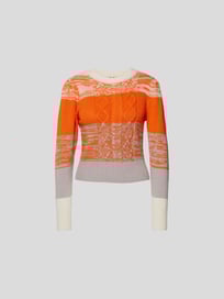 Pullover mit Zopfmuster von BAUM & PFERDGARTEN Orange - 3