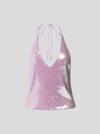 Crop Top mit Paillettenbesatz von ROTATE BIRGER CHRISTENSEN Rosa - 14