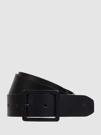 Ledergürtel mit Dornschließe  von Billybelt Grau / Schwarz - 10