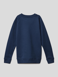 Sweatshirt aus Bio-Baumwolle mit Label-Print von Marc O'Polo Blau / Türkis - 29
