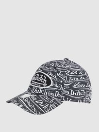 Cap mit Logo-Muster von Von Dutch Grau / Schwarz - 28