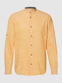 Regular fit vrijetijdsoverhemd met opstaande kraag van Tom Tailor Geel - 47