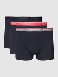 PLUS SIZE boxershort met labelprint in een set van 3 stuks van Tommy Hilfiger Big & Tall Blauw / turquoise - 17