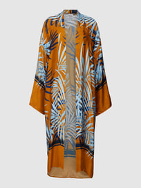 Kimono met all-over motief, model 'Palme' van Emily Van den Bergh Bruin - 29