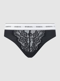 String aus Mikrofaser Modell 'Belle' von Guess Grau / Schwarz - 28