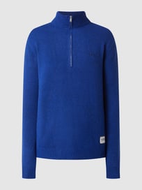 Troyer aus Wollmischung Modell 'Janny' von YOUNG POETS SOCIETY Blau / Türkis - 37