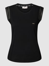 Tanktop met siersteentjes van LIU JO SPORT Grijs / zwart - 40