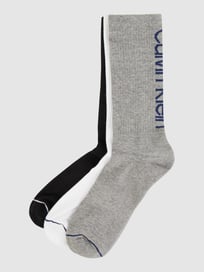 Sportsokken met stretch in set van 3 stuks van CK Calvin Klein Grijs / zwart - 31
