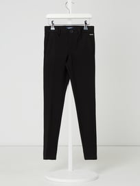 Slim Fit Chino aus Jersey Modell 'Marco' von Jack & Jones Grau / Schwarz - 4