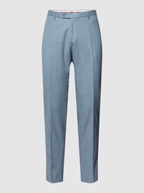 Slim Fit Anzughose in melierter Optik Modell 'Paco' von CG - Club of Gents Blau / Türkis - 15