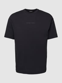 T-shirt met labelprint van Emporio Armani Blauw / turquoise - 47