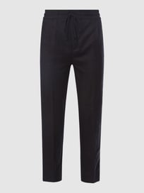 Comfortbroek met persplooien, model 'Level 2' van Drykorn Grijs / zwart - 23