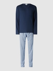 Regular Fit Pyjama aus Baumwolle von Mey Blau / Türkis - 13
