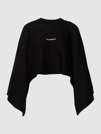 Poncho met labelstitching van Karl Lagerfeld Grijs / zwart - 16