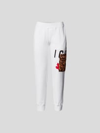 Sweathose mit Brand-Detail von Dsquared2 Weiß - 40