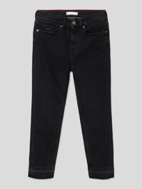 Tapered Fit Jeans mit Label-Details von Tommy Hilfiger Teens Grau / Schwarz - 31