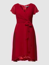 Cocktailkleid in Wickel-Optik von Christian Berg Cocktail Rot - 17