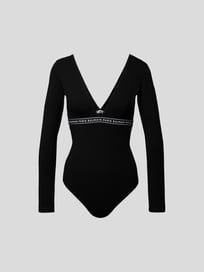 Body mit V-Ausschnitt von Balmain Grau / Schwarz - 20