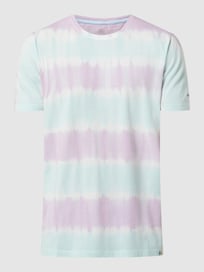 T-shirt in batiklook van Colours & Sons Paars - 10