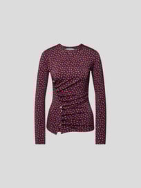 Langarmshirt mit Knopfleiste von Paco Rabanne Rot - 26