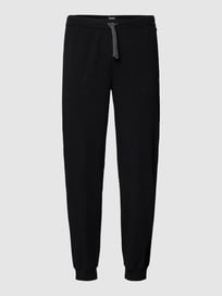 Sweatpants mit Logo-Stitching Modell 'MIX&MATCH PANTS' von BOSS Grau / Schwarz - 43