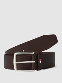 Ledergürtel mit Logo-Applikation von Tommy Hilfiger Braun - 21