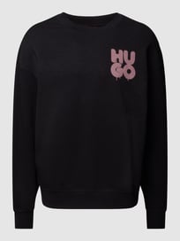 Sweatshirt mit Label-Print Modell 'Daraz' von HUGO Grau / Schwarz - 12