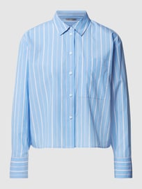 Overhemdblouse met streepmotief van Jake*s Collection Blauw / turquoise - 35
