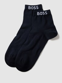 Sokken met labelprint in een set van 2 paar van BOSS Blauw / turquoise - 6