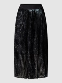 Midirok met plissévouwen, model 'MOON SHINE' van Gerry Weber Blauw / turquoise - 5
