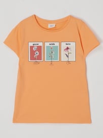 T-shirt van katoen van s.Oliver RED LABEL Oranje - 35