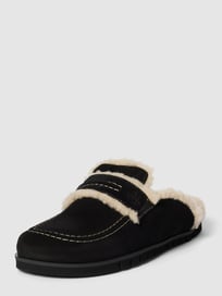Hausschuhe aus Leder von Marc O'Polo Grau / Schwarz - 18