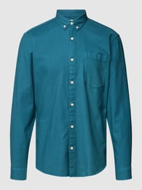 Vrijetijdsoverhemd met borstzak van Esprit Blauw / turquoise - 18