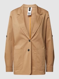 Blazer met reverskraag van Marc Cain Bruin - 12