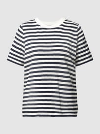 T-Shirt mit Streifenmuster von Marc O'Polo Denim Blau / Türkis - 42