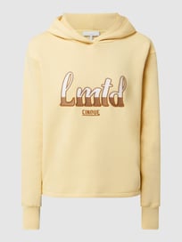 Hoodie mit Logo-Stickerei Modell 'Cisaw' von Cinque Gelb - 8