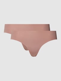 Slip im unifarbenen Design Modell 'ZERO MICROFIBRE 2.0' von Sloggi Braun - 21
