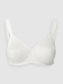 Beugelbeha met gestructureerd motief, model 'Essential Minimizer'  van Triumph Wit - 5
