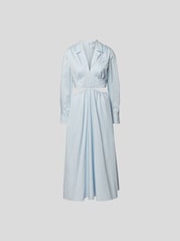 Midikleid mit Reverskragen von Self-Portrait Blau / Türkis - 5